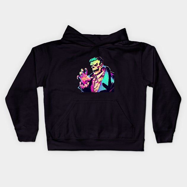 Frankenstein: A Modern Prometheus Kids Hoodie by Vish artd